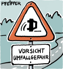 Umfallgefahr