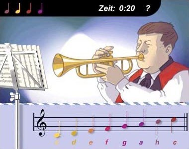 Trompetenspiel für Wette Dass...
